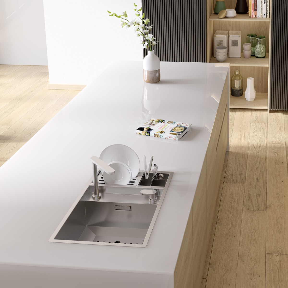 Rodi Invisible 70 - Inox Kitchen Sink - obrazek 2
